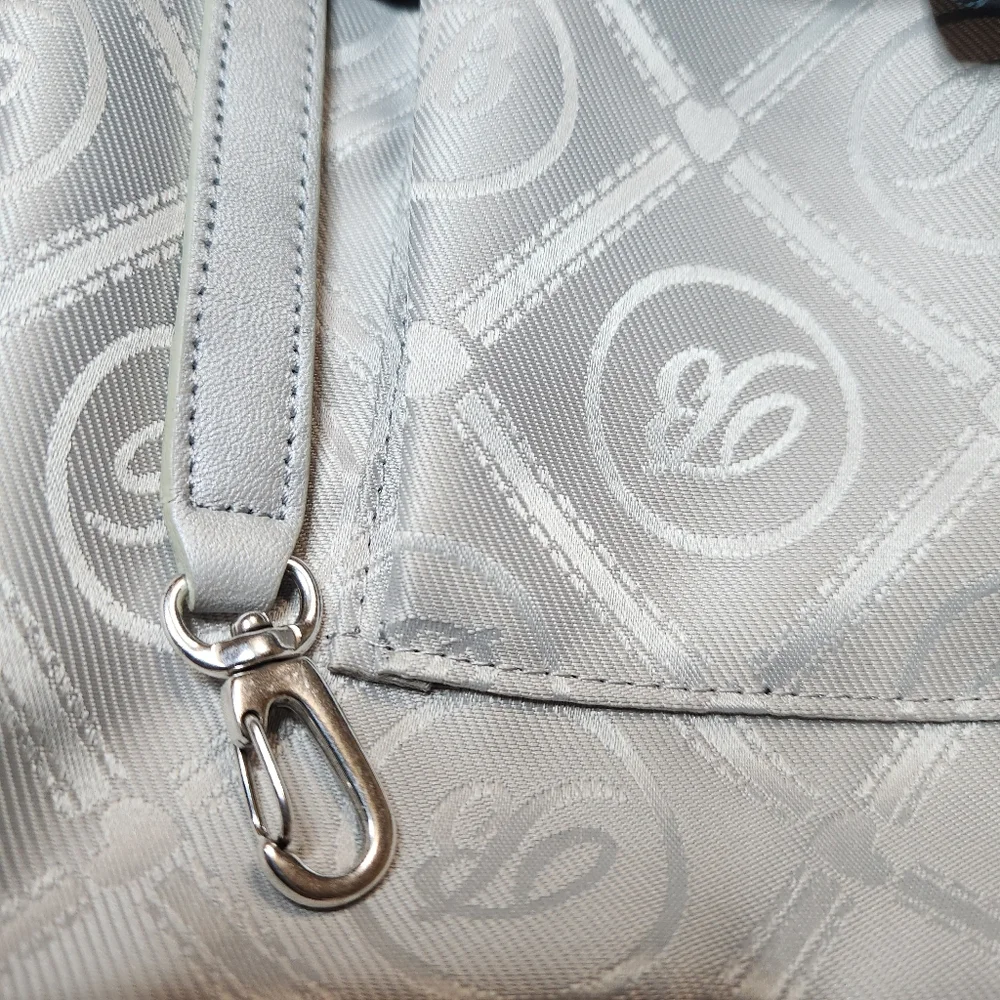 **Brighton MONROE CROC Emboss Leather Satchel Purse Handbag